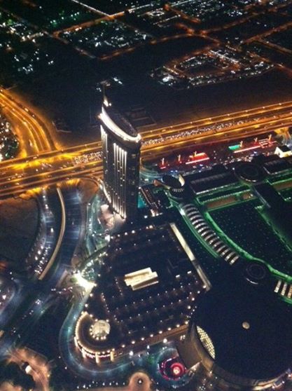 The Scintillating night view from Burj Khalifa.
