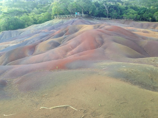 Colored Earth at Chamarel
